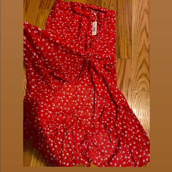 Max Studio Floral Ruched MIDI Skirt - Picture 2 of 5